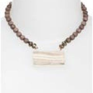 Nakamol Design Rectangular Agate Pendant